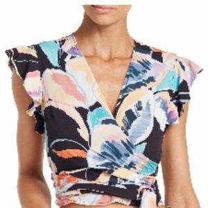 Maaji Summer Goddess Tie Front Crop Top